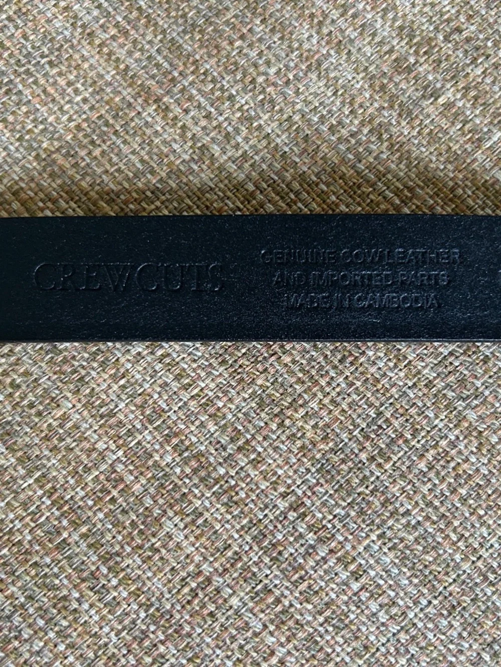 J.Crew Crewcuts Girls Heart Buckle Black Leather Belt